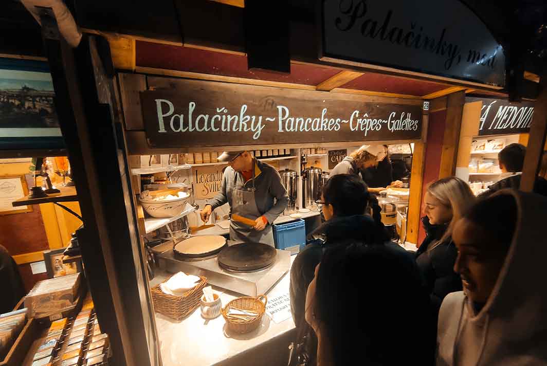 El mercado navideño de Praga de Náměstí Míru