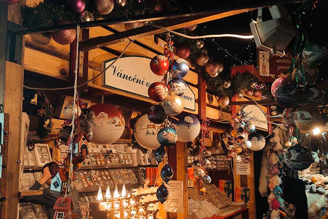 El mercado navideño de Praga de Náměstí Míru